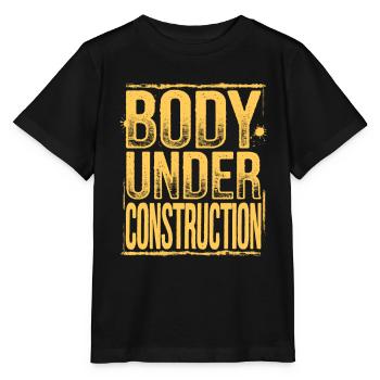 Body Under Construction - Stanley/Stella MINI CREATOR Kids’ T-Shirt - black - Front - Mikhail (115cm)