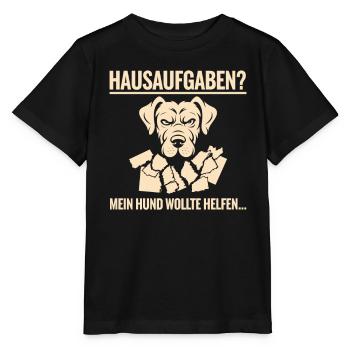 Hausaufgaben - Stanley/Stella Kinder T-Shirt MINI CREATOR  - Schwarz - Vorne - Mikhail (115cm)