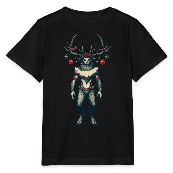 Folklore festif de Noël Krampus - T-shirt bio MINI CREATOR Stanley/Stella Enfant - noir - Devant - Mikhail (115cm)