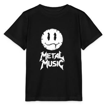 Metal music - Stanley/Stella MINI CREATOR Kids’ T-Shirt - black - Front - Mikhail (115cm)