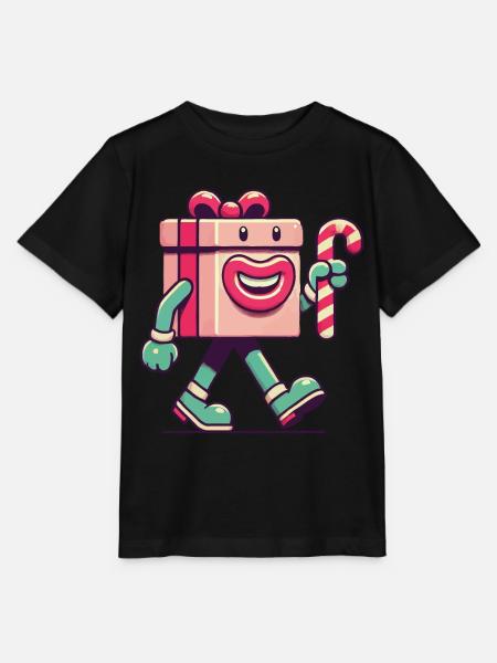 Fröhliches Weihnachtsgeschenk Maskottchen - Stanley/Stella Kinder T-Shirt MINI CREATOR  - Schwarz