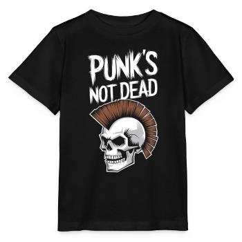 Punk is not dead - Stanley/Stella Kinder T-Shirt MINI CREATOR  - Schwarz - Vorne - Mikhail (115cm)