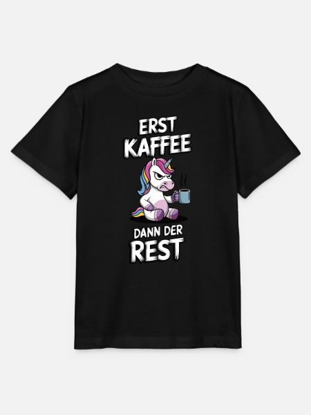Kaffee EInhorn - Stanley/Stella Kinder T-Shirt MINI CREATOR - Schwarz