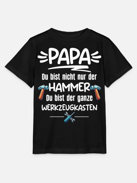 Papa T-Shirt Vatertag Geschenk Papa Shirt Vater - Stanley/Stella Kinder T-Shirt MINI CREATOR  - Schwarz
