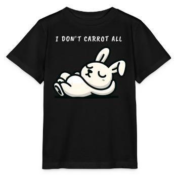 Je ne carotte pas tout lapin détendu - T-shirt bio MINI CREATOR Stanley/Stella Enfant - noir - Devant - Mikhail (115cm)