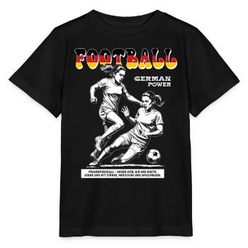 Deutscher Frauenfußball Shirt: Spielfreude pur - Stanley/Stella Kinder T-Shirt MINI CREATOR  - Schwarz - Vorne - Mikhail (115cm)