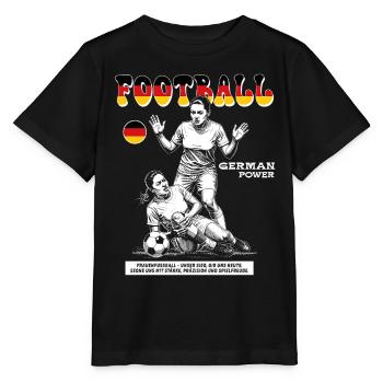 German Fußballspielerin Shirt: Faulspiel mit Folge - Stanley/Stella Kinder T-Shirt MINI CREATOR  - Schwarz - Vorne - Mikhail (115cm)