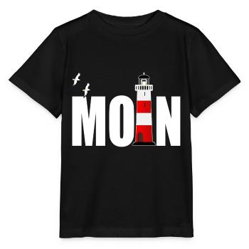 Phare de Moin Hambourg Ahoi Möven - T-shirt bio MINI CREATOR Stanley/Stella Enfant - noir - Devant - Mikhail (115cm)