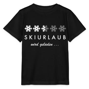 skiurlaub - Stanley/Stella Kinder T-Shirt MINI CREATOR  - Schwarz - Vorne - Mikhail (115cm)