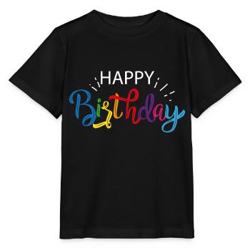 Geburtstag Jahre Geschenk Happy Birthday Ehrentag - Stanley/Stella Kinder T-Shirt MINI CREATOR  - Schwarz - Vorne - Mikhail (115cm)