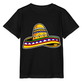 Sombrero de dessin animé - T-shirt bio MINI CREATOR Stanley/Stella Enfant - noir - Devant - Mikhail (115cm)