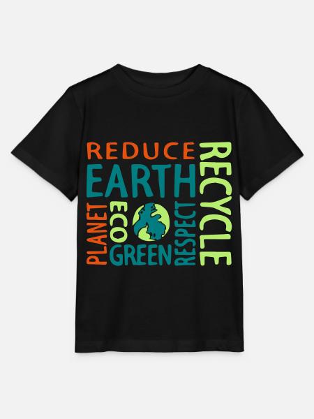 Save the Planet - Stanley/Stella Kinder T-Shirt MINI CREATOR  - Schwarz