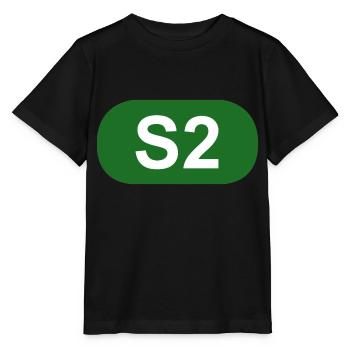 S-Bahn Berlin S2 - Stanley/Stella Kinder T-Shirt MINI CREATOR  - Schwarz - Vorne - Mikhail (115cm)