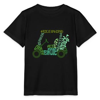 Golf Golf Golf-Begriffe - Stanley/Stella Kinder T-Shirt MINI CREATOR  - Schwarz - Vorne - Mikhail (115cm)