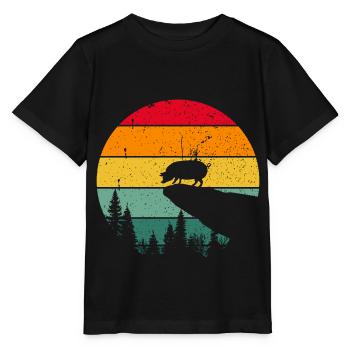 Cochons de porc vintage - T-shirt bio MINI CREATOR Stanley/Stella Enfant - noir - Devant - Mikhail (115cm)
