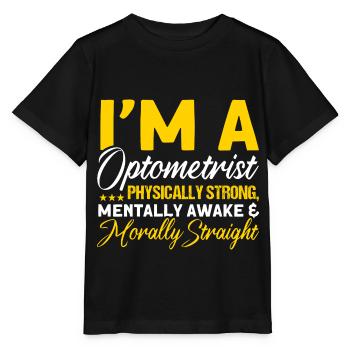 Ophthalmologist Optometry Optician Optician Optician Optician - Stanley/Stella MINI CREATOR Kids’ T-Shirt - black - Front - Mikhail (115cm)