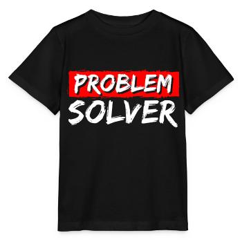 Solution Funny No problem - Stanley/Stella MINI CREATOR Kids’ T-Shirt - black - Front - Mikhail (115cm)