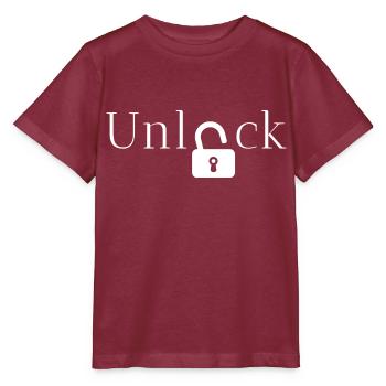 débloquer idée cadeau - T-shirt bio MINI CREATOR Stanley/Stella Enfant - bordeaux - Devant - Kain (125cm)