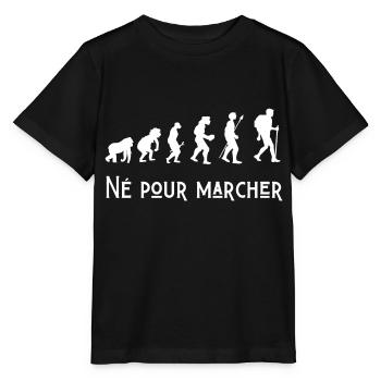 né pour marcher évolution - T-shirt bio MINI CREATOR Stanley/Stella Enfant - noir - Devant - Mikhail (115cm)