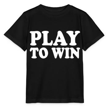 Play to win - Stanley/Stella MINI CREATOR Kids’ T-Shirt - black - Front - Mikhail (115cm)