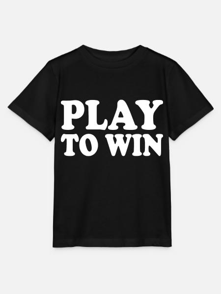 Play to win - Stanley/Stella Kinder T-Shirt MINI CREATOR  - Schwarz