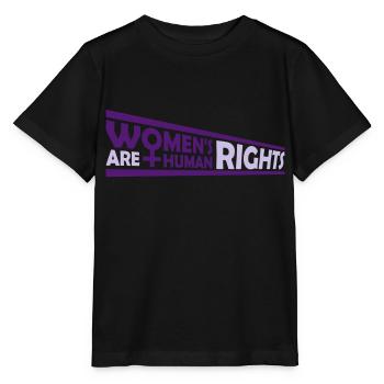 womens rights feminist quote - Stanley/Stella MINI CREATOR Kids’ T-Shirt - black - Front - Mikhail (115cm)