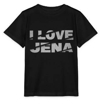 Jena Allemagne City Font Skyline J’aime - T-shirt bio MINI CREATOR Stanley/Stella Enfant - noir - Devant - Mikhail (115cm)
