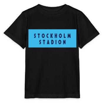 Stockholmer Stadion - Stanley/Stella Kinder T-Shirt MINI CREATOR  - Schwarz - Vorne - Mikhail (115cm)