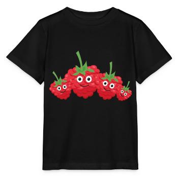 himbeeren,familie,beeren,himbeere - Stanley/Stella Kinder T-Shirt MINI CREATOR  - Schwarz - Vorne - Mikhail (115cm)