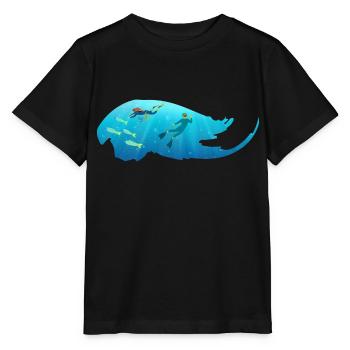 Scuba diving - Stanley/Stella MINI CREATOR Kids’ T-Shirt - black - Front - Mikhail (115cm)