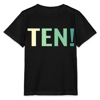 10. Geburtstag Geschenk Sohn Tochter - Stanley/Stella Kinder T-Shirt MINI CREATOR  - Schwarz - Vorne - Mikhail (115cm)
