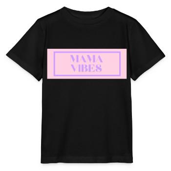 mama vibes - Stanley/Stella Kinder T-Shirt MINI CREATOR  - Schwarz - Vorne - Mikhail (115cm)