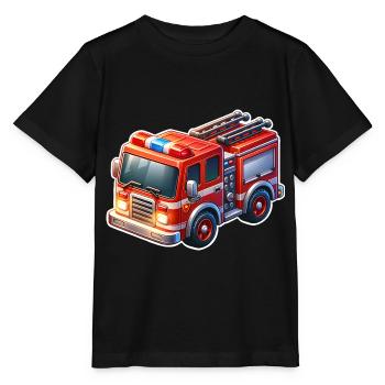 Fire brigade - Stanley/Stella MINI CREATOR Kids’ T-Shirt - black - Front - Mikhail (115cm)