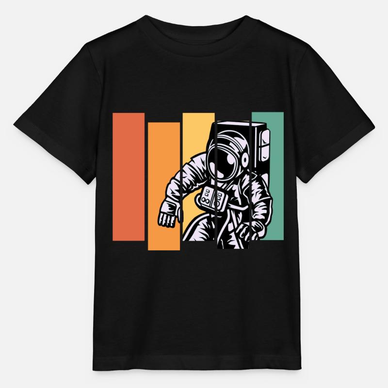 Astronaut Raumfahrt - Stanley/Stella Kinder T-Shirt MINI CREATOR - Schwarz