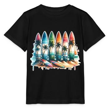 Surfeurs - T-shirt bio MINI CREATOR Stanley/Stella Enfant - noir - Devant - Mikhail (115cm)