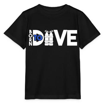 Plongée plongée - T-shirt bio MINI CREATOR Stanley/Stella Enfant - noir - Devant - Mikhail (115cm)