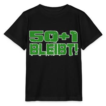 50+1 bleibt Fußball Tradition Ultras - Stanley/Stella Kinder T-Shirt MINI CREATOR  - Schwarz - Vorne - Mikhail (115cm)