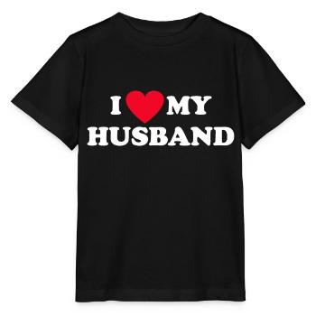 J’aime mon mari - T-shirt bio MINI CREATOR Stanley/Stella Enfant - noir - Devant - Mikhail (115cm)