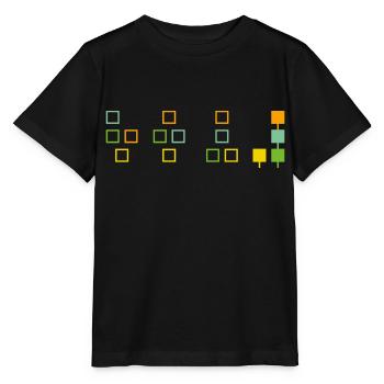 Synthétiseur musicien de musique keyboard - T-shirt bio MINI CREATOR Stanley/Stella Enfant - noir - Devant - Mikhail (115cm)