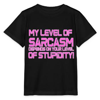 Sarcasm - Stanley/Stella MINI CREATOR Kids’ T-Shirt - black - Front - Mikhail (115cm)
