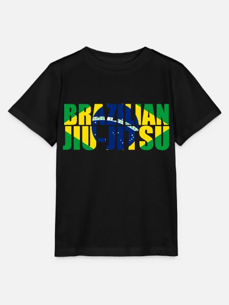Brasilianische Jiu-Jitsu Flagge 3 BJJ - Stanley/Stella Kinder T-Shirt MINI CREATOR  - Schwarz
