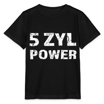 5 Zylinder Fünf Zylinder - Stanley/Stella Kinder T-Shirt MINI CREATOR  - Schwarz - Vorne - Mikhail (115cm)