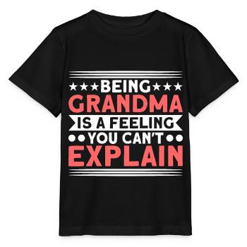Grand-mère Grand-mère Grand-mère Cadeau - T-shirt bio MINI CREATOR Stanley/Stella Enfant - noir - Devant - Mikhail (115cm)