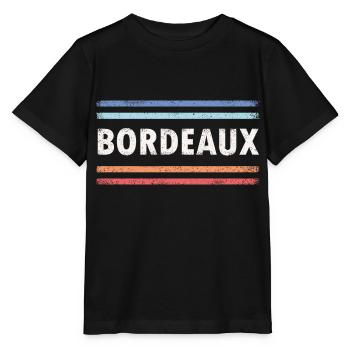 Bordeaux - T-shirt bio MINI CREATOR Stanley/Stella Enfant - noir - Devant - Mikhail (115cm)