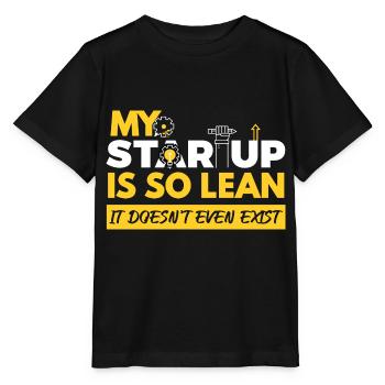 Lean Startup Does Not Exist Founder - Stanley/Stella MINI CREATOR Kids’ T-Shirt - black - Front - Mikhail (115cm)
