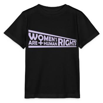 citation féministe sur les droits des femmes - T-shirt bio MINI CREATOR Stanley/Stella Enfant - noir - Devant - Mikhail (115cm)