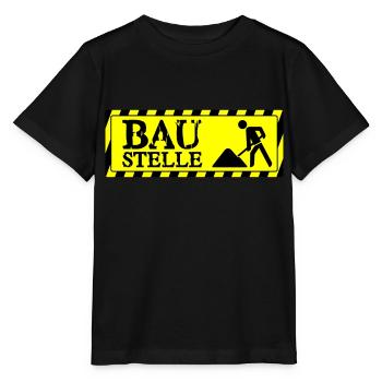 Baustelle - Stanley/Stella Kinder T-Shirt MINI CREATOR  - Schwarz - Vorne - Mikhail (115cm)