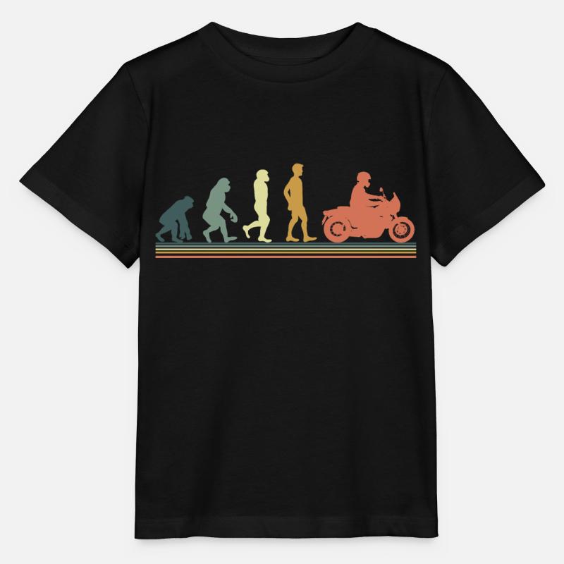 Evolution moto - T-shirt bio MINI CREATOR Stanley/Stella Enfant - noir