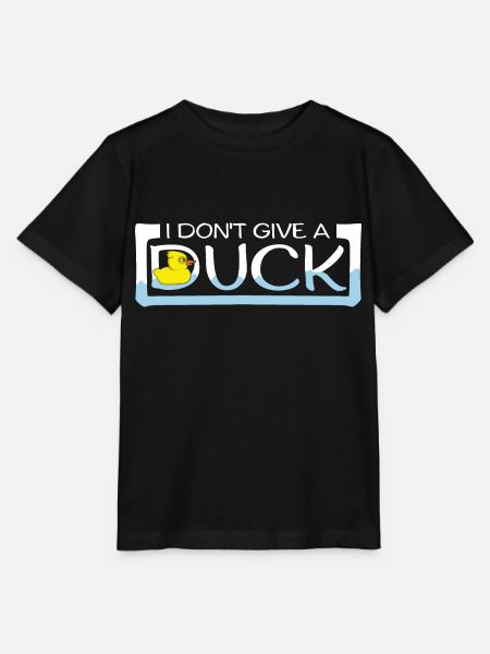 Morsomt I Don't Give A Duck Rubber Ducks Sarkasme - Stanley/Stella MINI CREATOR T-skjorte for barn - svart