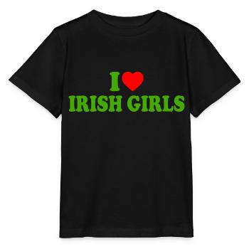 I love irish girls - Stanley/Stella Kinder T-Shirt MINI CREATOR  - Schwarz - Vorne - Mikhail (115cm)
